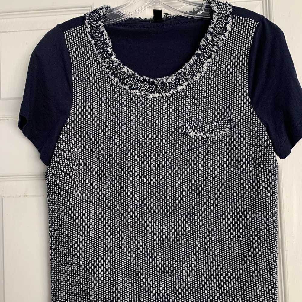 J. Crew tweed/cotton mix tshirt